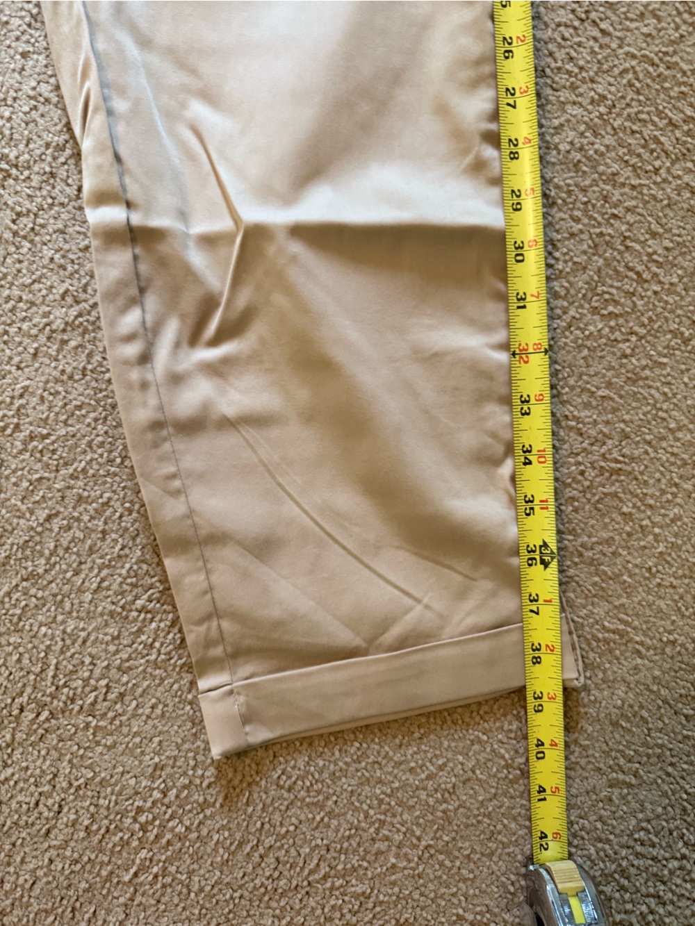 NWT Chico's | Tan Luxe Twill Utility Crop Pants | Size 3 - Picture 9 of 10